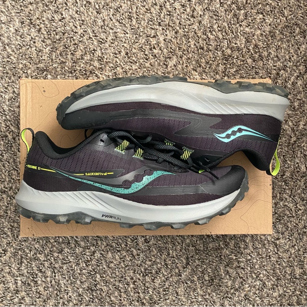 Men’s Saucony Peregrine 13 Trail Running Shoes Size 9.5 Wide